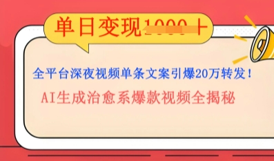 全平台深夜文案新风口：DeepSeek生成百万播放量金句，治愈系内容涨粉速度快4倍-掘金阁