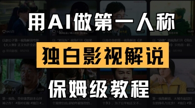 用AI做第一人称独白影视解说，手把手教学，保姆级教程-掘金阁